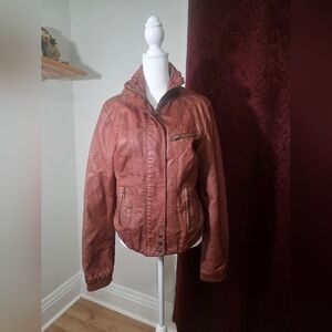 Maurices Rust Leather Jacket